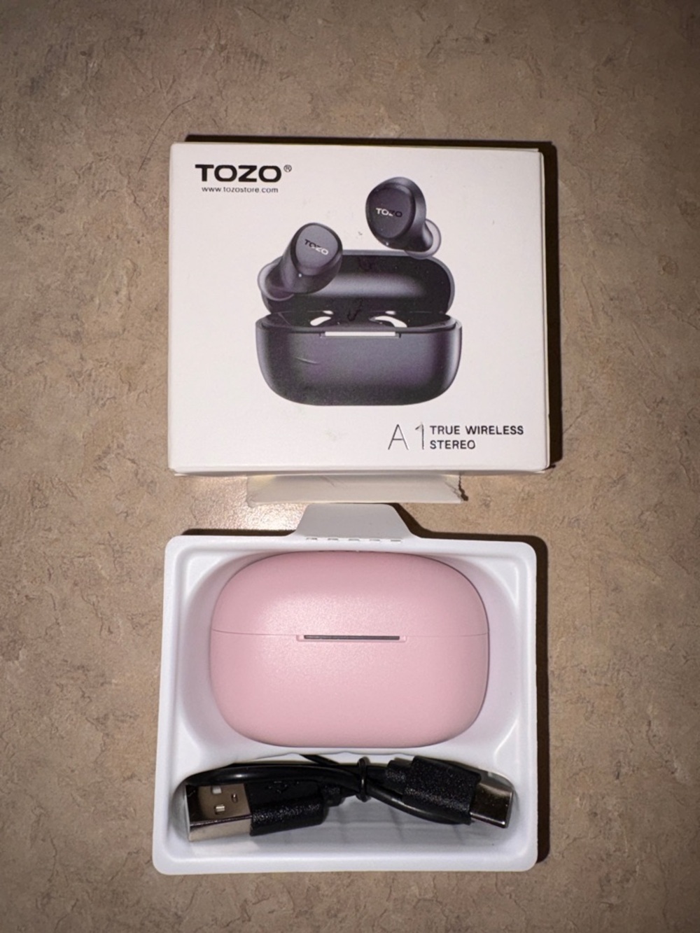 TOZO A1 True Wireless Earbuds - Rose Gold
